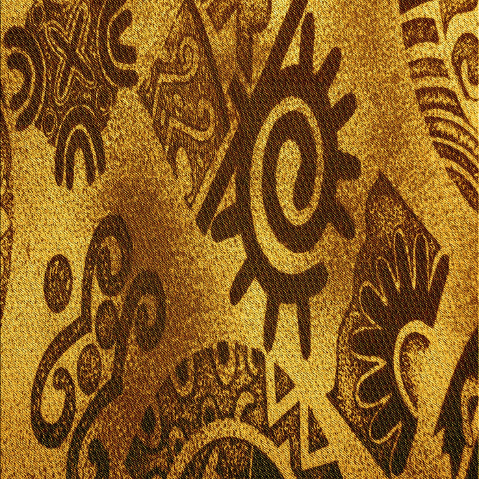 Machine Washable Transitional Saffron Red Rug, wshpat1100yw