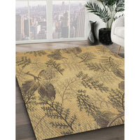 Patterned Orange Rug, pat1101brn