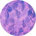 Square Patterned Violet Purple Rug, pat1101pur