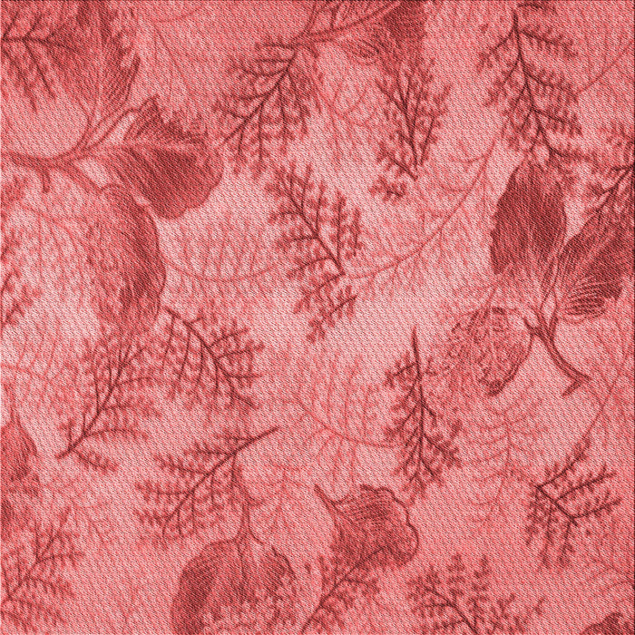 Round Patterned Ruby Red Rug, pat1101rd