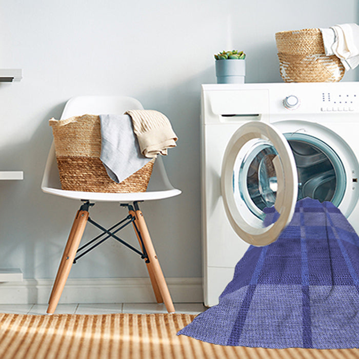 Machine Washable Transitional Sky Blue Rug in a Washing Machine, wshpat1102blu