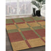 Machine Washable Transitional Saddle Brown Rug in a Family Room, wshpat1102brn