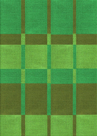 Machine Washable Transitional Neon Green Rug, wshpat1102grn