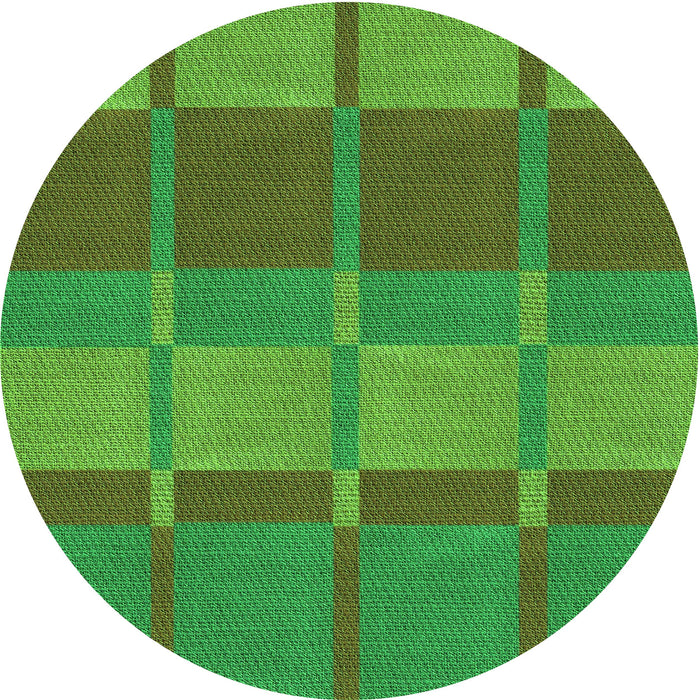 Square Patterned Neon Green Rug, pat1102grn