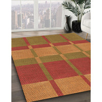 Patterned Orange Rug, pat1102org