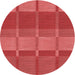 Square Patterned Red Rug, pat1102rd