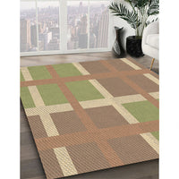 Patterned Copper Brown Rug, pat1103brn