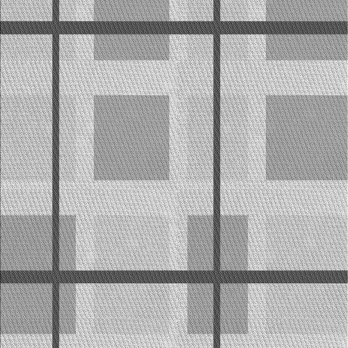 Patterned Platinum Silver Gray Rug, pat1104gry