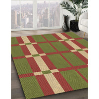 Patterned Mahogany Brown Rug, pat1105brn