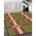 Machine Washable Transitional Mahogany Brown Rug in a Family Room, wshpat1105brn