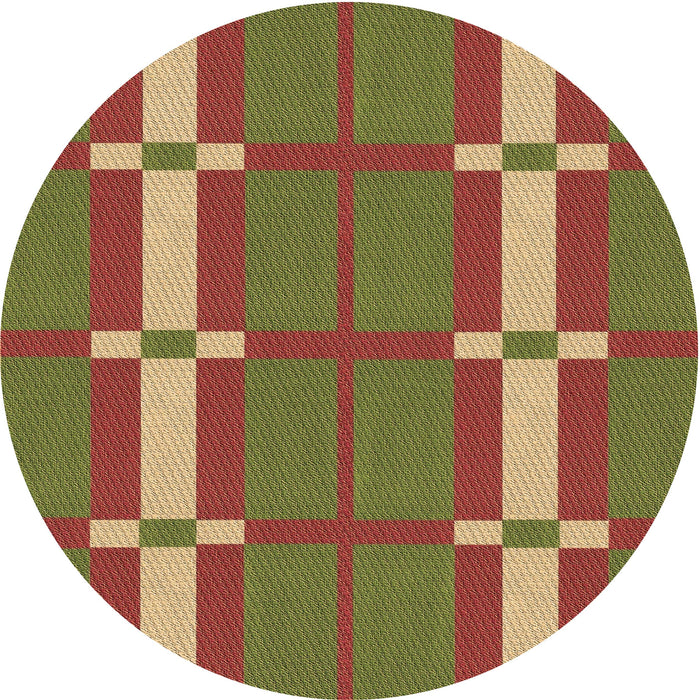 Square Patterned Mahogany Brown Rug, pat1105brn