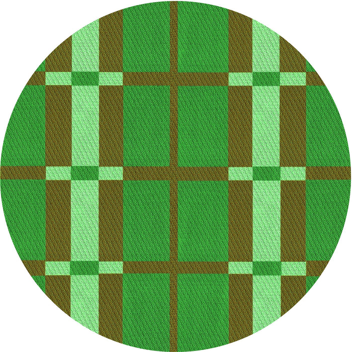 Square Machine Washable Transitional Seaweed Green Rug in a Living Room, wshpat1105grn