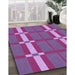 Machine Washable Transitional Purple Rug in a Family Room, wshpat1105pur