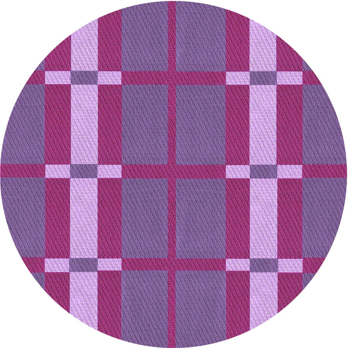 Square Patterned Purple Rug, pat1105pur