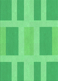 Machine Washable Transitional Lime Mint Green Rug, wshpat1106grn