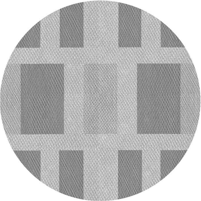 Square Patterned Gray Rug, pat1106gry