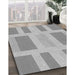 Patterned Gray Rug in Family Room, pat1106gry