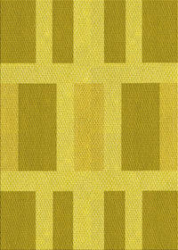 Machine Washable Transitional Yellow Rug, wshpat1106yw