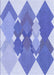 Patterned Blue Rug, pat1107blu