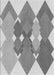 Patterned Platinum Silver Gray Rug, pat1107gry