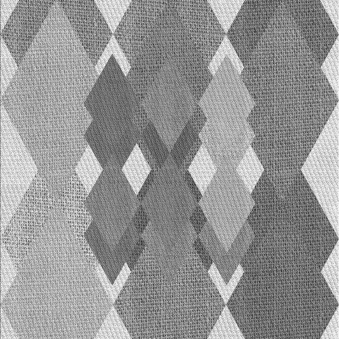 Patterned Platinum Silver Gray Rug, pat1107gry