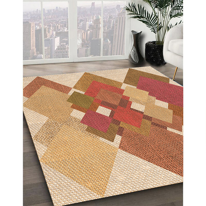 Machine Washable Transitional Red Rug in a Family Room, wshpat1107org