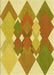 Patterned Bold Yellow Rug, pat1107yw