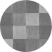 Square Patterned Ash Gray Rug, pat1108gry