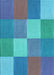 Patterned Blue Rug, pat1108lblu