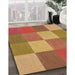 Patterned Red Rug in Family Room, pat1108org