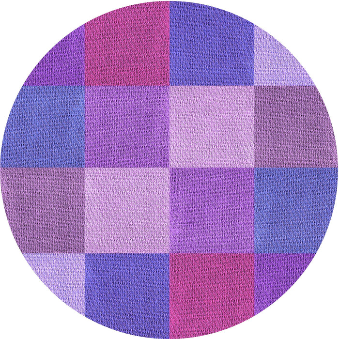 Square Patterned Purple Rug, pat1108pur