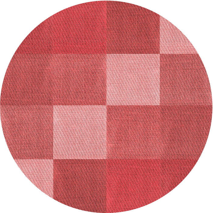 Square Patterned Red Rug, pat1108rd