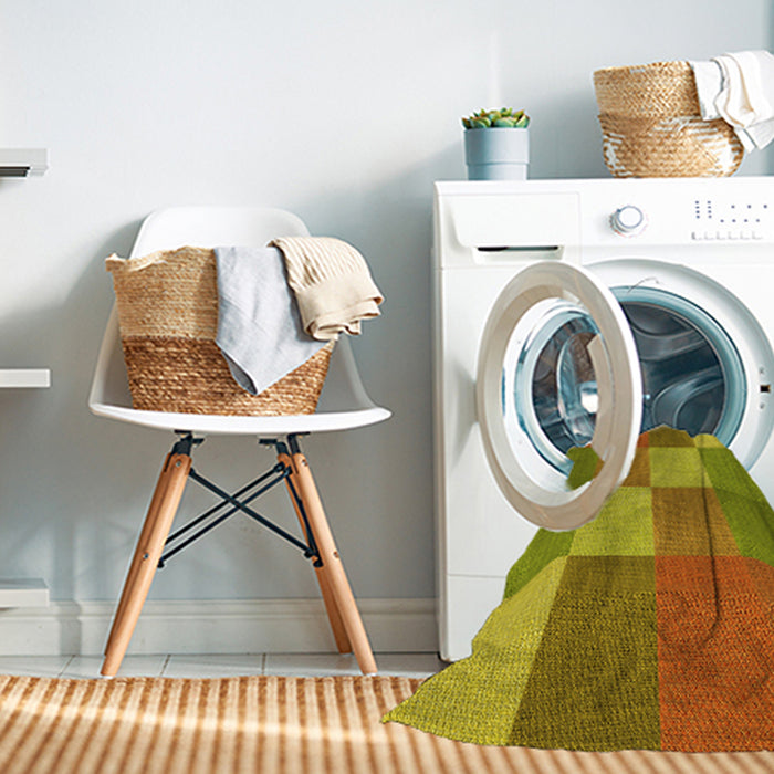 Machine Washable Transitional Mahogany Brown Rug in a Washing Machine, wshpat1108yw