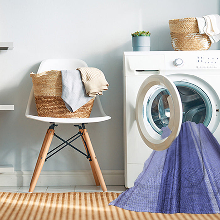 Machine Washable Transitional Jeans Blue Rug in a Washing Machine, wshpat1109blu