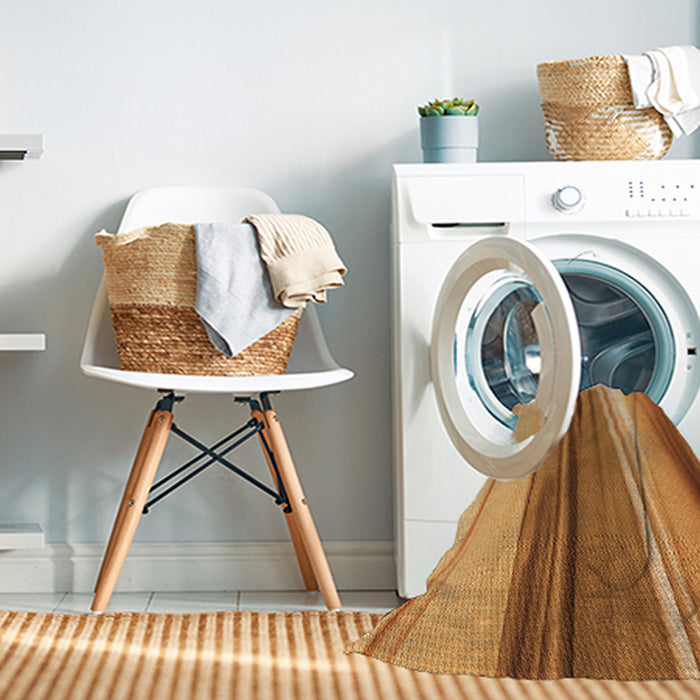 Machine Washable Transitional Orange Rug in a Washing Machine, wshpat1109org