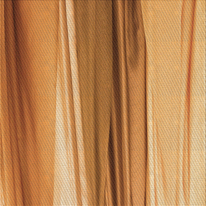 Round Patterned Orange Rug, pat1109org