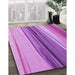 Machine Washable Transitional Violet Purple Rug in a Family Room, wshpat1109pur