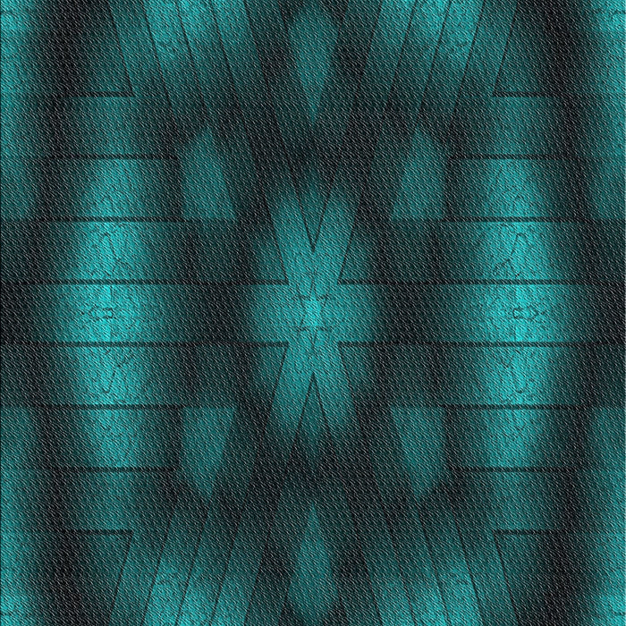 Patterned Light Sea Green Novelty Rug, pat110