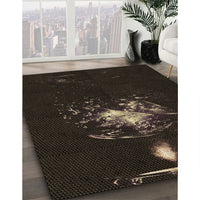 Patterned Black Rug, pat111brn