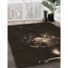 Machine Washable Transitional Black Rug in a Family Room, wshpat111brn