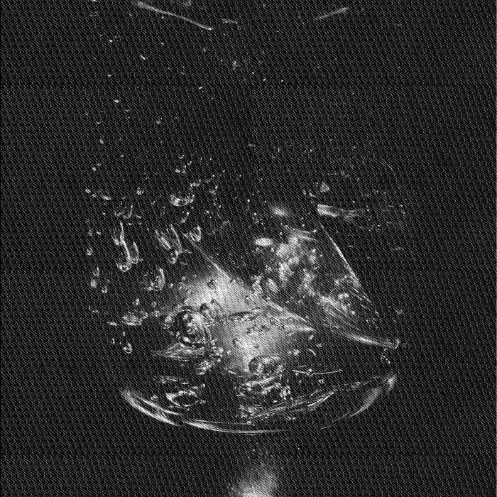 Patterned Black Rug, pat111gry