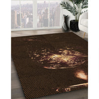 Patterned Black Rug, pat111org