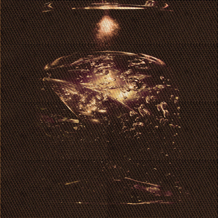 Round Patterned Black Rug, pat111org