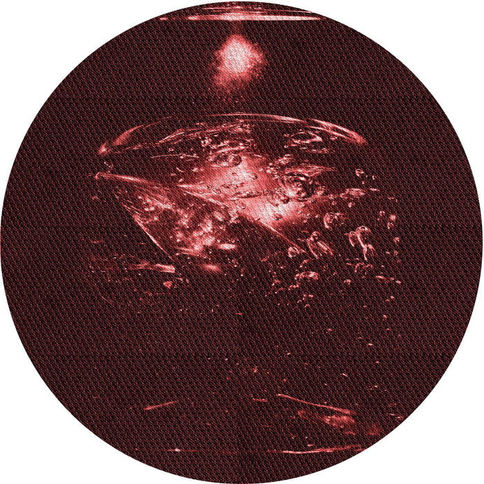 Square Patterned Chocolate Brown Rug, pat111rd