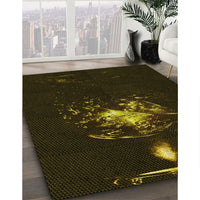 Patterned Black Rug, pat111yw