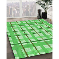 Patterned Green Rug, pat1110grn