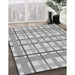 Patterned Gray Rug in Family Room, pat1110gry