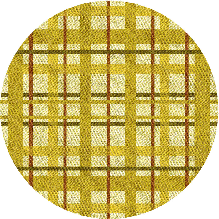 Square Machine Washable Transitional Bold Yellow Rug in a Living Room, wshpat1110yw