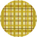 Square Patterned Bold Yellow Rug, pat1110yw