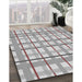 Patterned Gray Novelty Rug in Family Room, pat1110